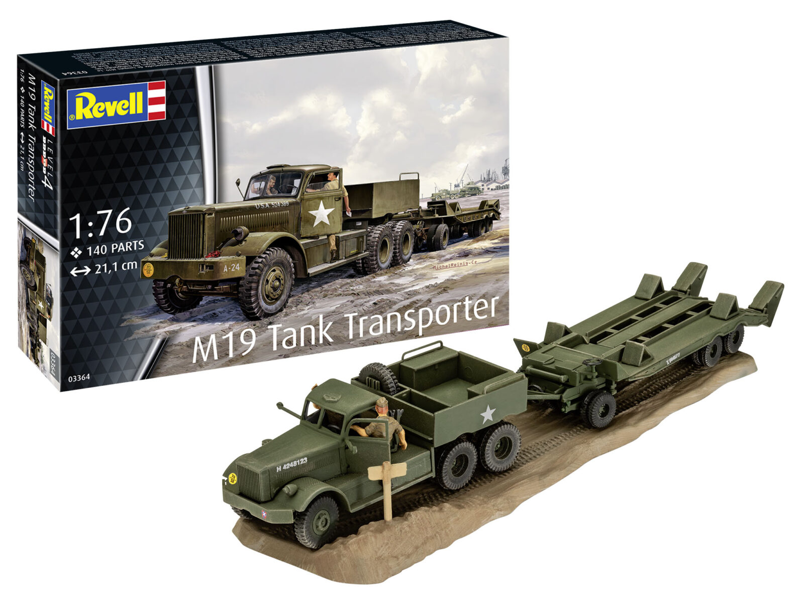 1/76 M19 Tank Transporter DS Modellismo M19 Tank Transporter scala OO 1/76 REVELL
