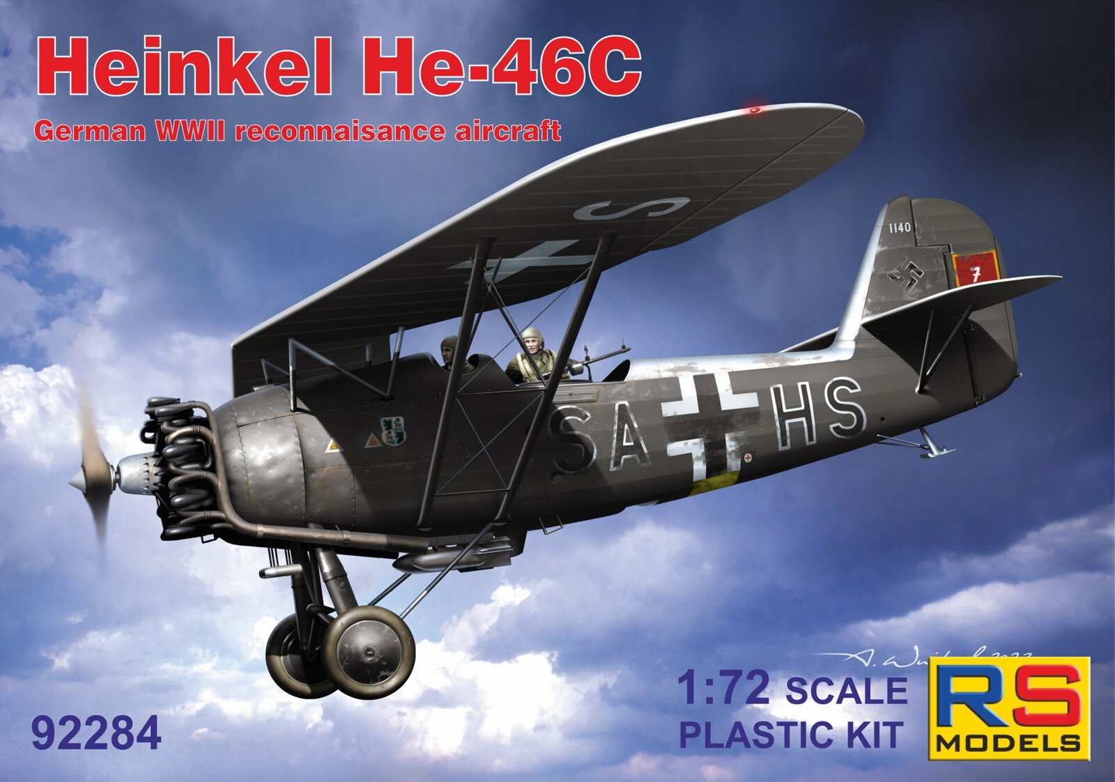 1/72 Heinkel He-46C Nachtschlacht (4 decal v. for Luftwaffe) DS Modellismo Heinkel He-46C Nachtschlacht scala 1/72
