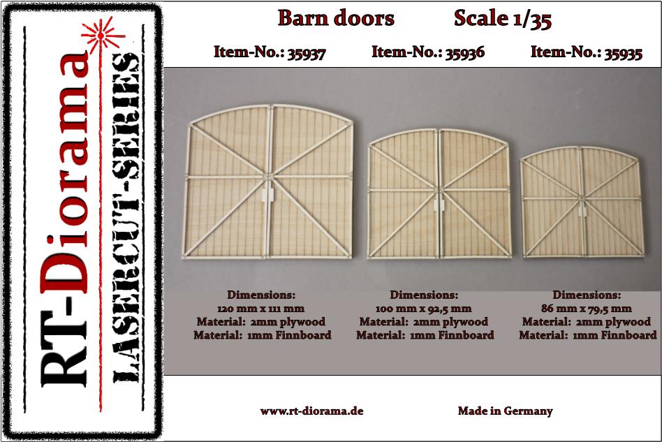 1/35 Lasercut: Doppeltor 43x79,5 (Scheunentor) DS Modellismo Lasercut: Doppeltor 43x79,5 scala 1/35