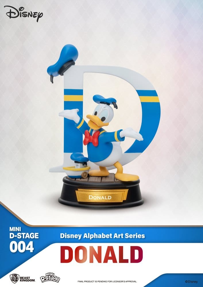 Statua Disney Mini Diorama Stage 6-pack Alphabet Art 10 cm DS Modellismo Statua Disney Mini Diorama Stage 6-pack