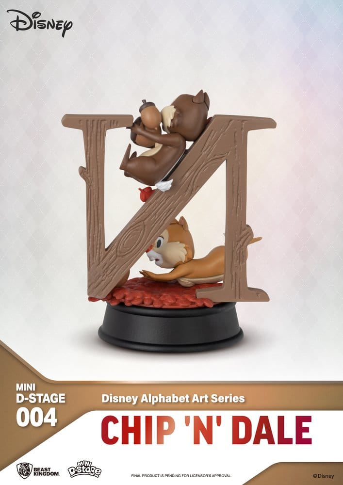 Statua Disney Mini Diorama Stage 6-pack Alphabet Art 10 cm DS Modellismo Statua Disney Mini Diorama Stage 6-pack