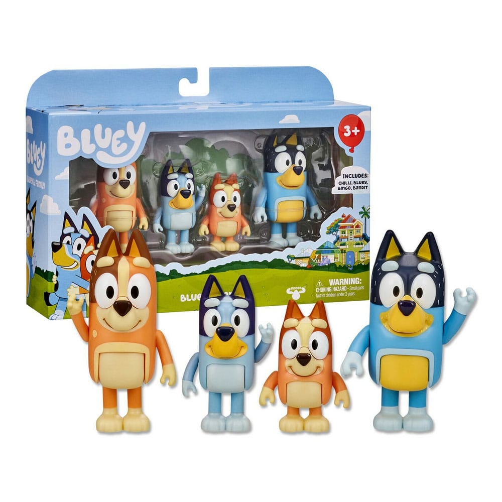 Bluey Action Figures 4-Pack DS Modellismo Bluey Action 4-Pack Moose Toys