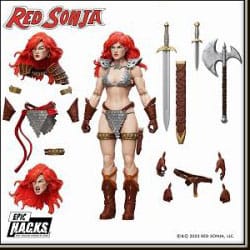 Red Sonja Epic H.a.c.k.s. Action Figure Red Sonja DS Modellismo Red Sonja Epic H.a.c.k.s. Action Red Sonja