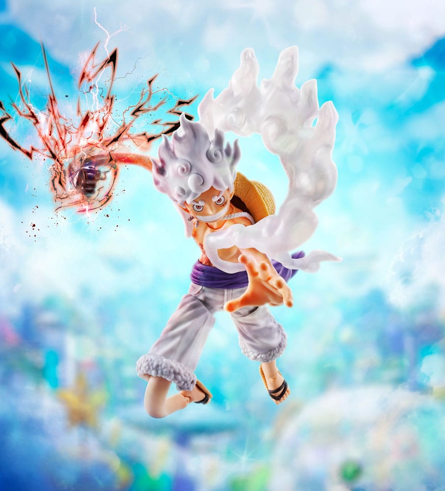 One Piece S.H.Figuarts Action Figure Monkey D. Luffy Gear 5 -Future Island Egghead- 15 cm DS Modellismo One Piece S.H.Figuarts Action Monkey D.