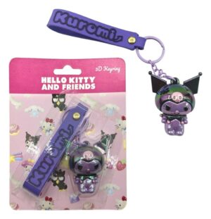 Portachiavi Sanrio 3D Hello Kitty Kuromi