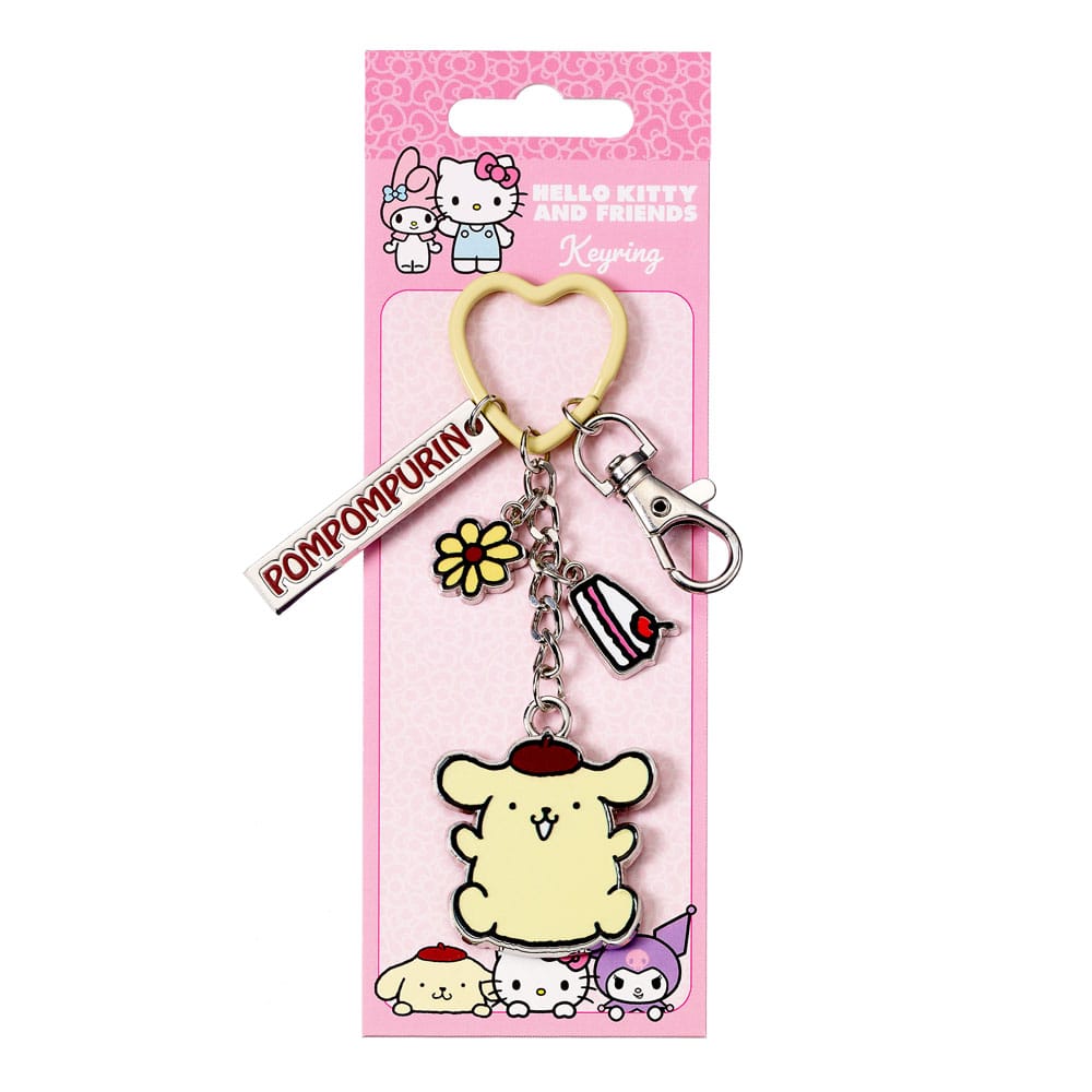 Portachiavi Hello Kitty with Pompompurin Charms 15 cm DS Modellismo Portachiavi Hello Kitty with Pompompurin