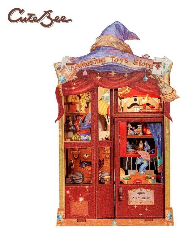 Book Nook Amazing Toy Store 17 x 12 cm DS Modellismo Book Nook Amazing Toy Store 17 x CuteBee