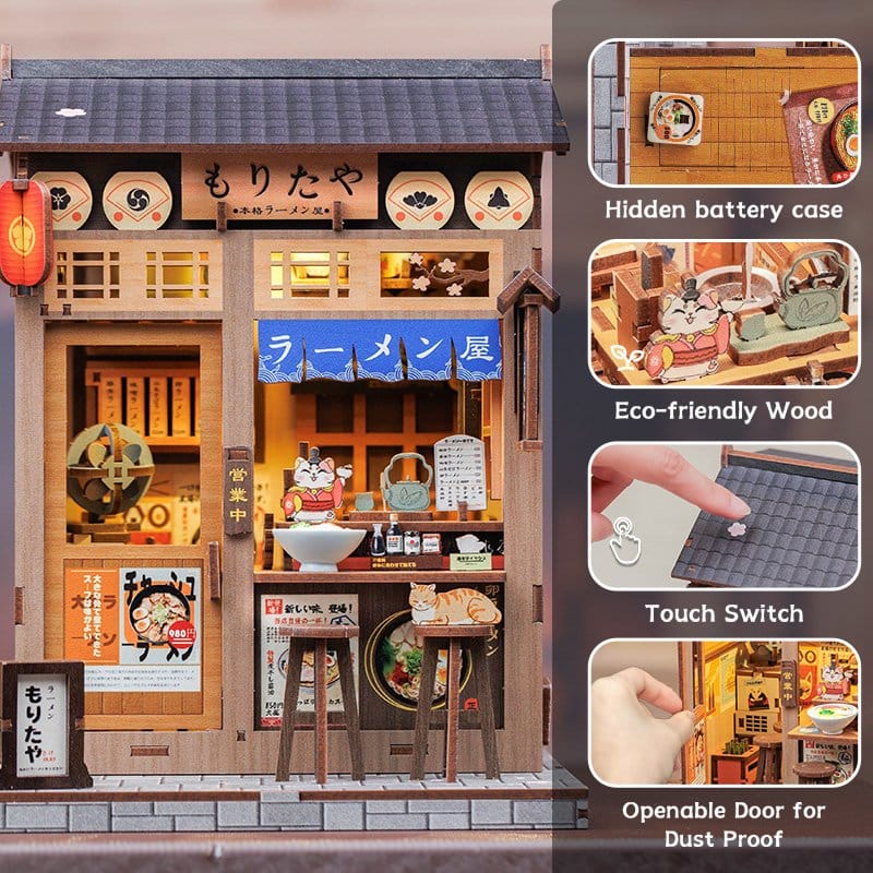 Miniature House Model Kit Morita-Ya 21 x 16 cm DS Modellismo Miniature House Model Kit Morita-Ya 21 x