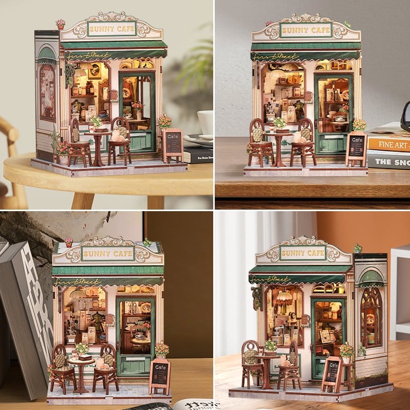 Miniature House Model Kit Sunny Cafe 20 x 16 cm DS Modellismo Miniature House Model Kit Sunny Cafe 20 x