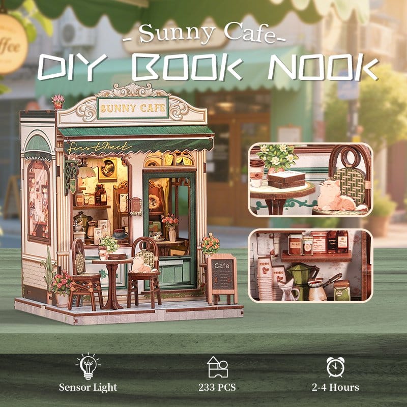 Miniature House Model Kit Sunny Cafe 20 x 16 cm DS Modellismo Miniature House Model Kit Sunny Cafe 20 x