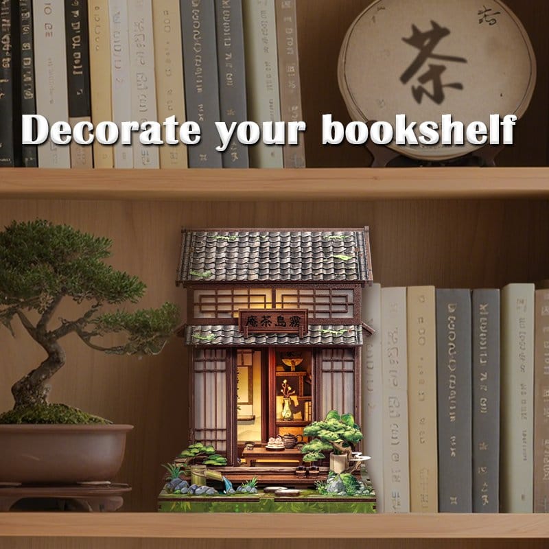 Miniature House Model Kit Kirishima Cha-an 19 x 14 cm DS Modellismo Miniature House Model Kit Kirishima Cha-an