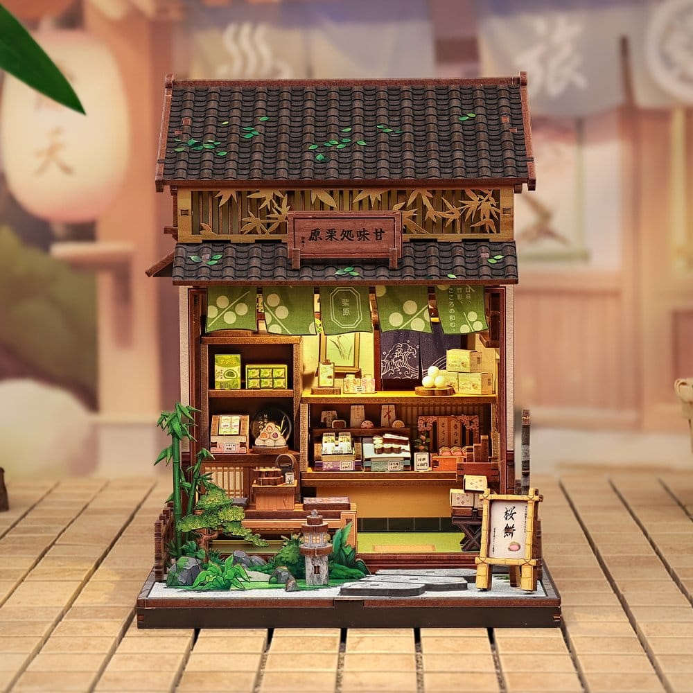 Miniature House Model Kit Kanmi-dokoro Kurihara 19 x 15 cm DS Modellismo Miniature House Model Kit Kanmi-dokoro