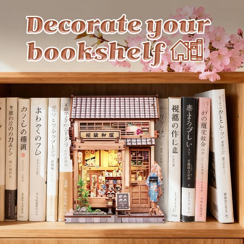 Miniature House Model Kit Sakura O Kimono Shop 19 x 14 cm DS Modellismo Miniature House Model Kit Sakura O Kimono