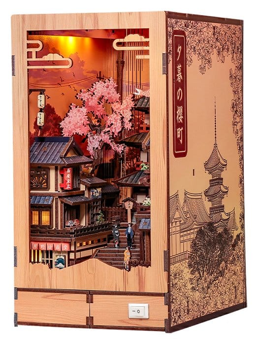 Book Nook Twilight Sakura Path 23 x 12 cm DS Modellismo Book Nook Twilight Sakura Path 23 x CuteBee