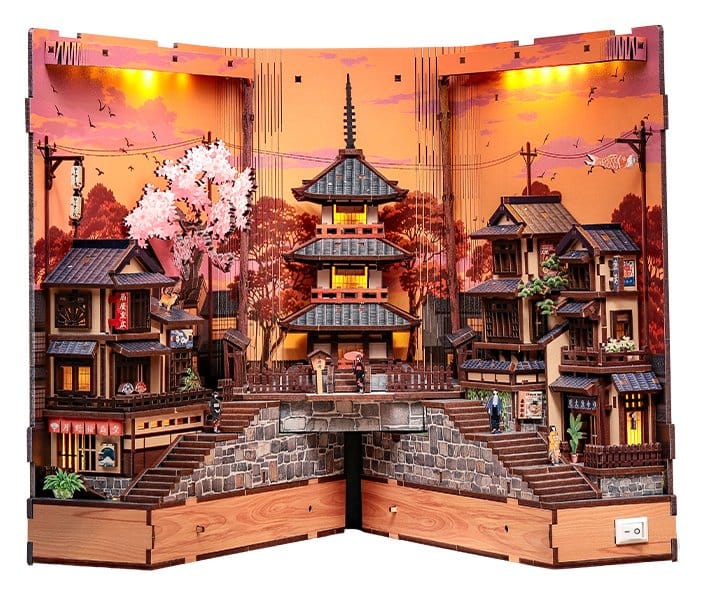 Book Nook Twilight Sakura Path 23 x 12 cm DS Modellismo Book Nook Twilight Sakura Path 23 x CuteBee