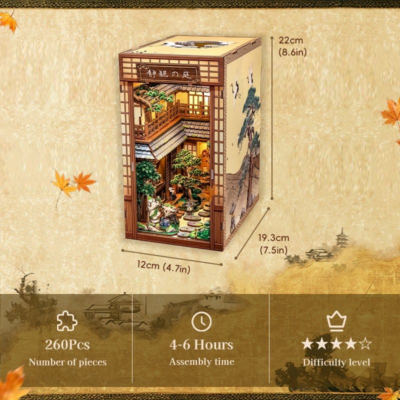 Book Nook Serene Courtyard 22 x 12 cm DS Modellismo Book Nook Serene Courtyard 22 x CuteBee