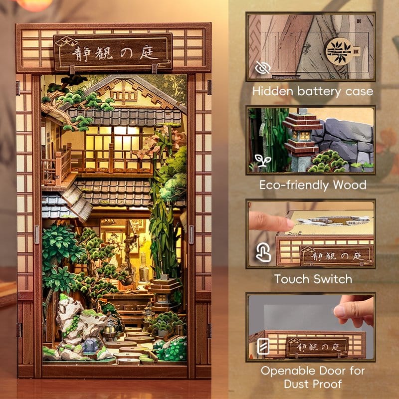 Book Nook Serene Courtyard 22 x 12 cm DS Modellismo Book Nook Serene Courtyard 22 x CuteBee