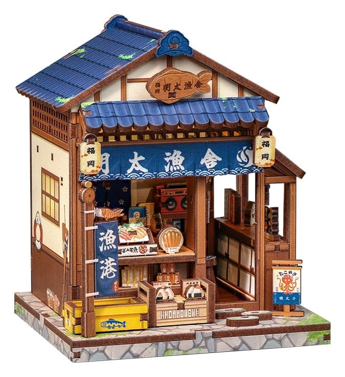 Miniature House Model Kit Fukuoka Mentaiko Kitchen 11 x 9 cm DS Modellismo Miniature House Model Kit Fukuoka Mentaiko