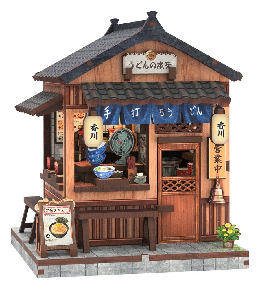 Miniature House Model Kit Kagawa Udon House 11 x 9 cm DS Modellismo Miniature House Model Kit Kagawa Udon House