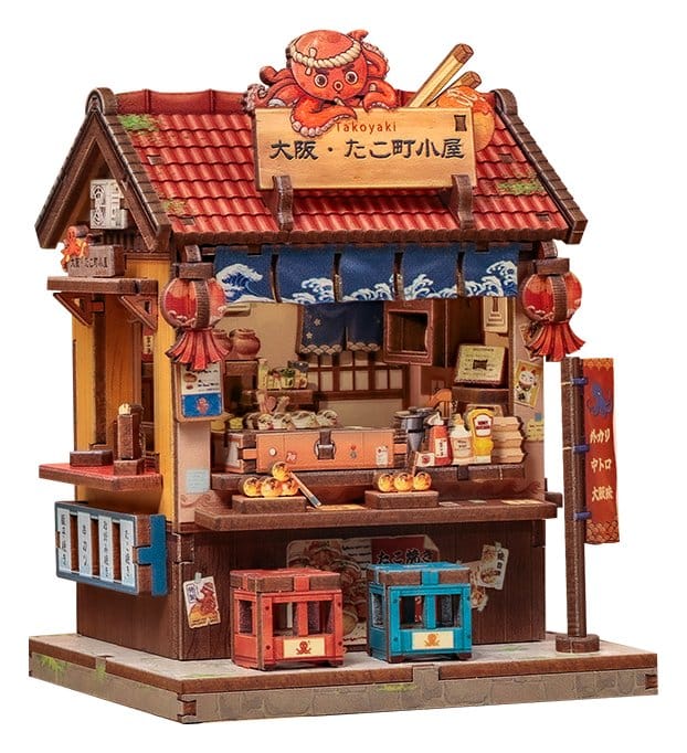 Miniature House Model Kit Osaka Takoyaki 12 x 9 cm DS Modellismo Miniature House Model Kit Osaka Takoyaki 12
