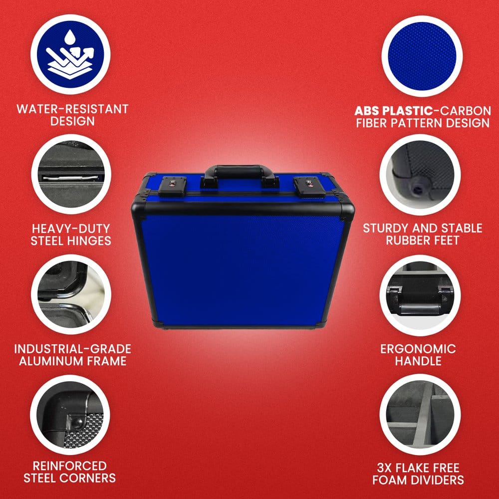 Evoretro Trading Card Storage Box for 90 Cards X Blue DS Modellismo Evoretro Trading Card Storage Box for 90