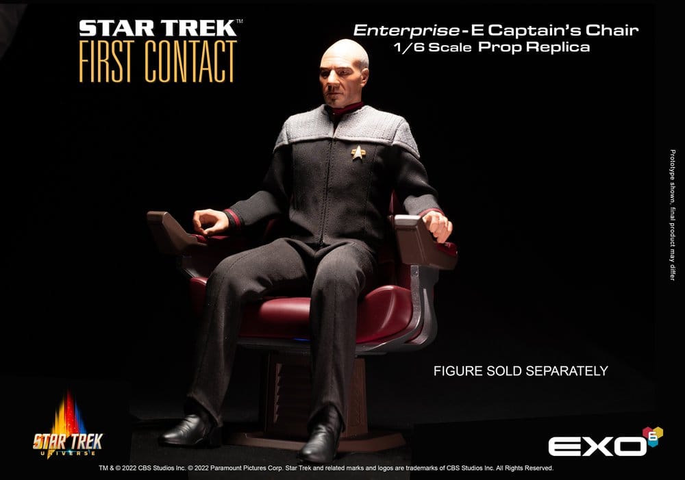 Replica Star Trek: First Contact 1/6 Captain's Chair 15 cm DS Modellismo Replica Star Trek: First Contact scala 1/6