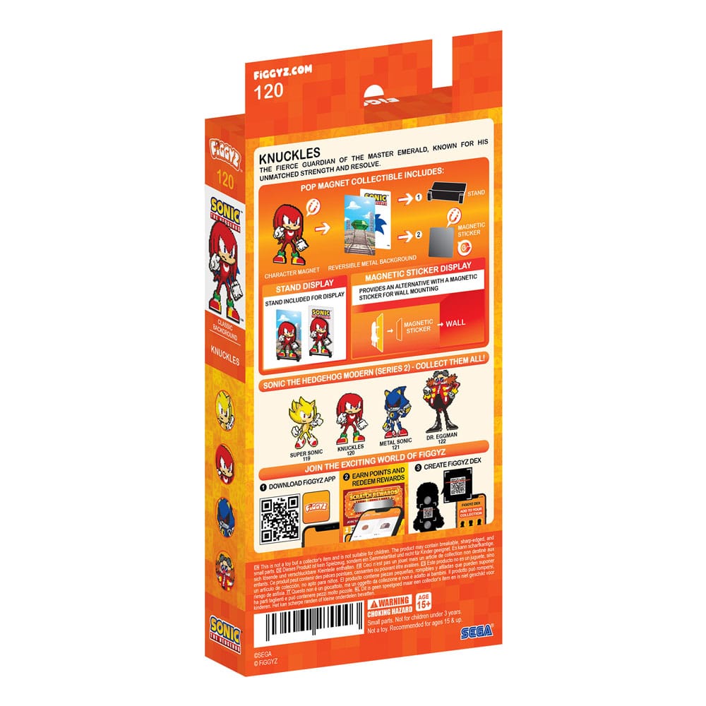 Calamita Sonic the Hedgehog (Modern) FiGGYZ da collezione Knuckles 11 cm DS Modellismo Calamita Sonic Hedgehog (Modern) FiGGYZ