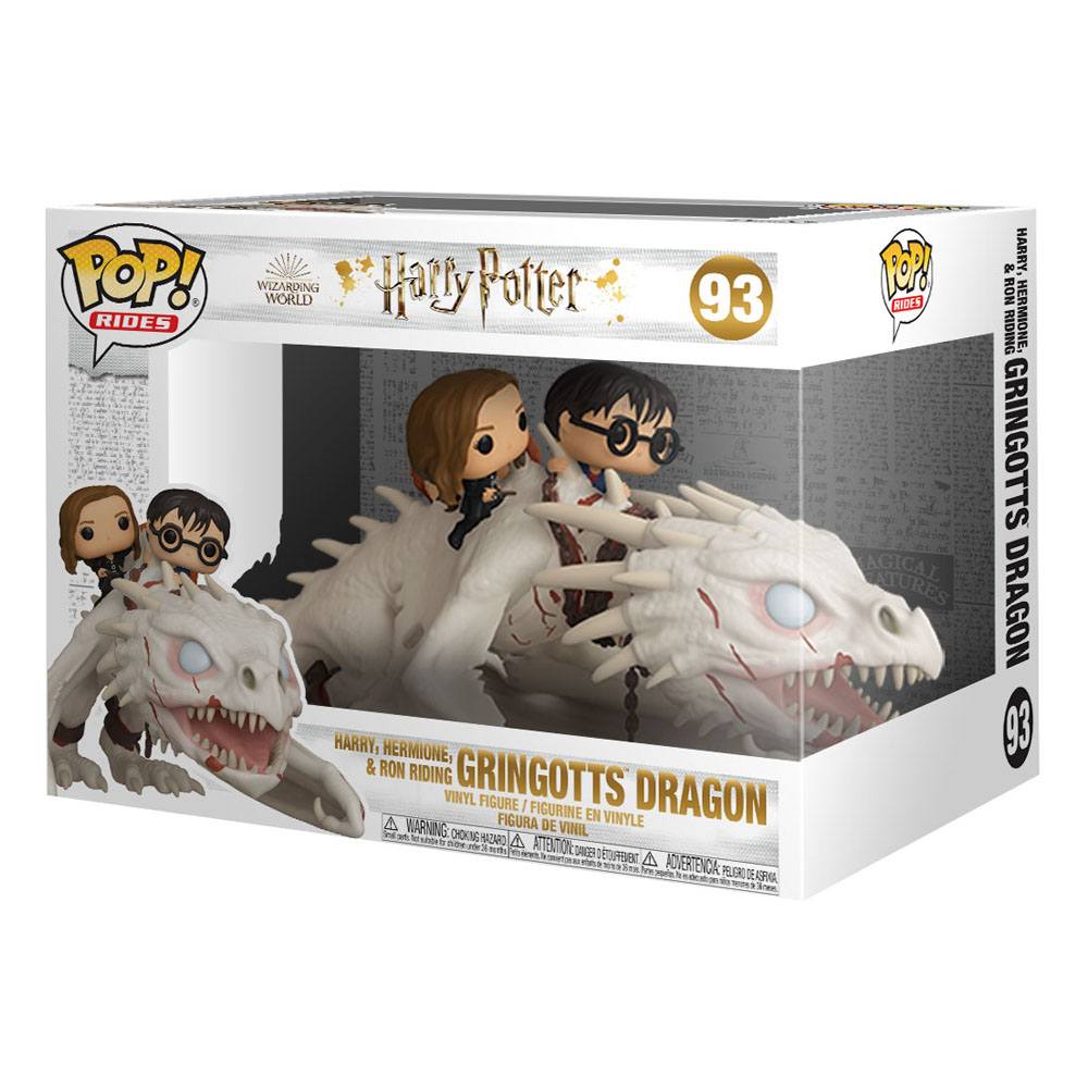 Harry Potter POP! Rides Vinyl Figure Dragon w/Harry, Ron, & Hermione 15 cm DS Modellismo Harry Potter POP! Rides Dragon w/Harry, Ron