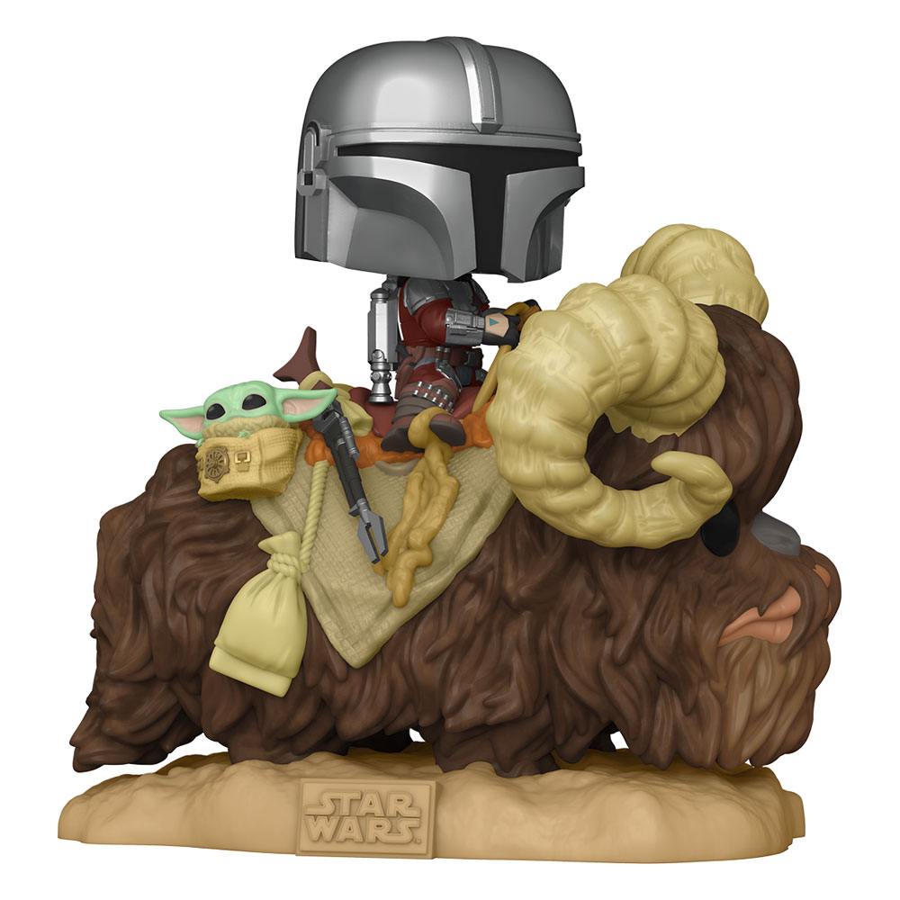 Star Wars The Mandalorian POP! Deluxe Vinyl Figure The Mandalorian on Wantha with Child in Bag 9 cm DS Modellismo Star Wars Mandalorian POP! Deluxe
