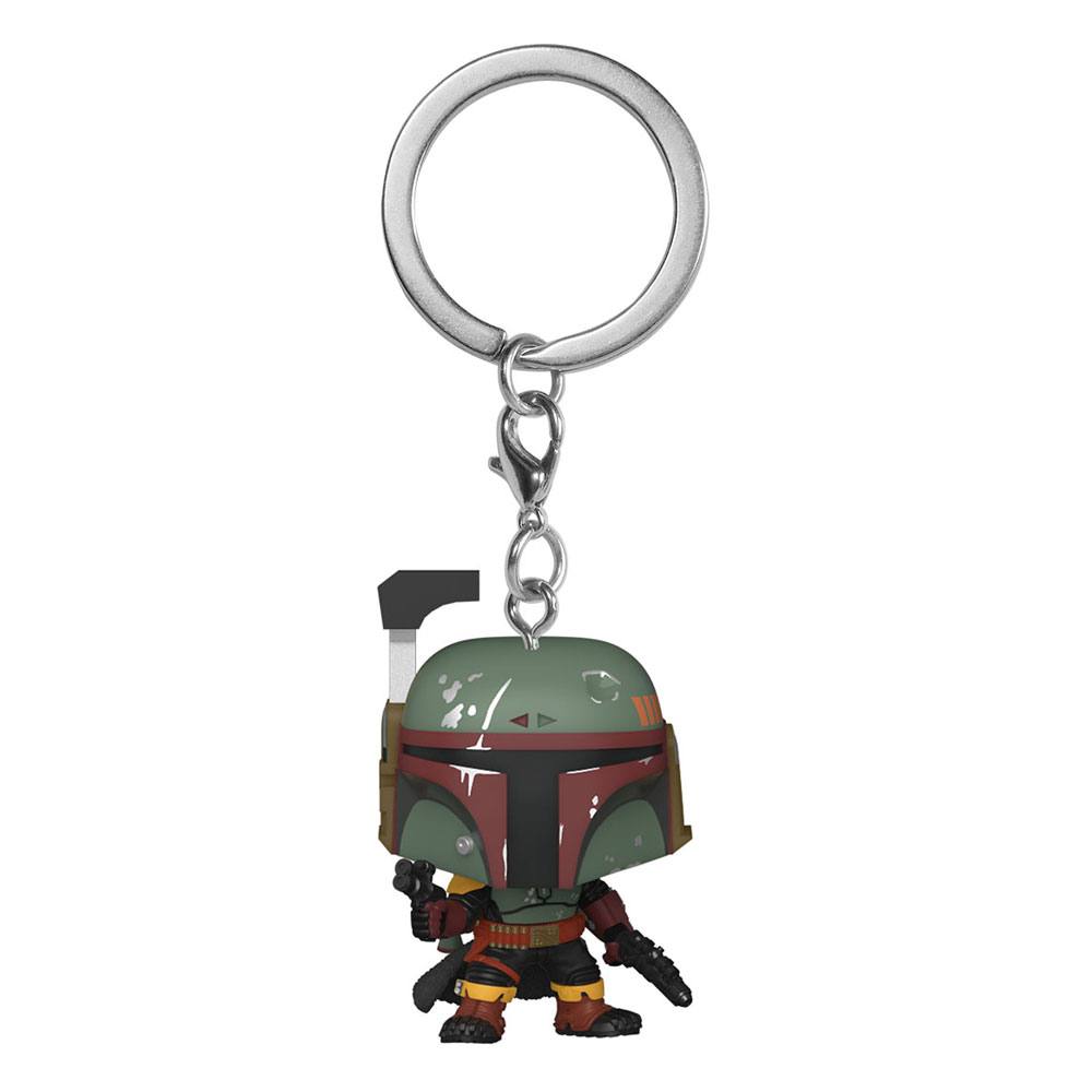 Portachiavi Star Wars The Book of Boba Fett Pocket POP! 4 cm Boba Fett Display (12) DS Modellismo Portachiavi Star Wars Book Boba Fett Pocket