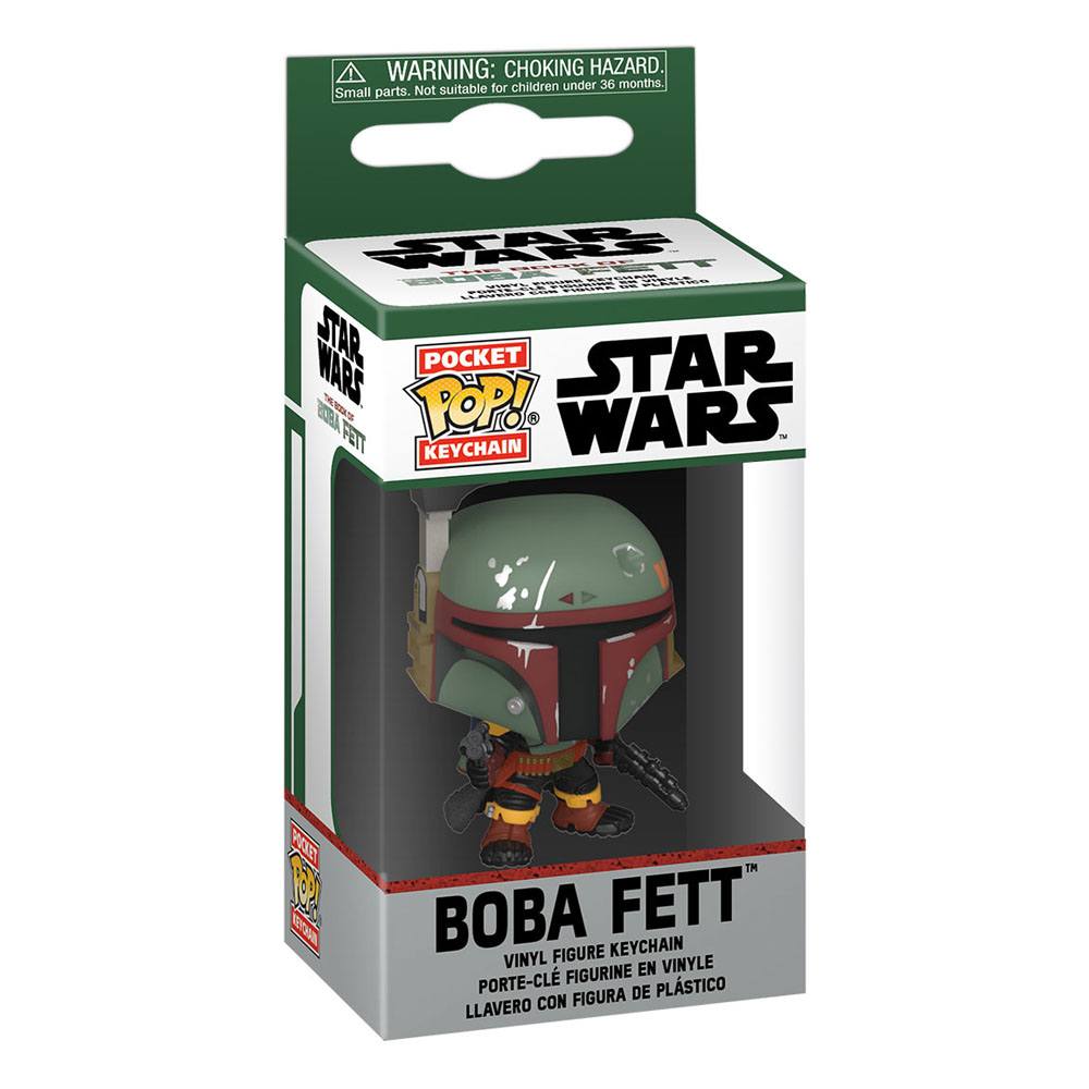 Portachiavi Star Wars The Book of Boba Fett Pocket POP! 4 cm Boba Fett Display (12) DS Modellismo Portachiavi Star Wars Book Boba Fett Pocket