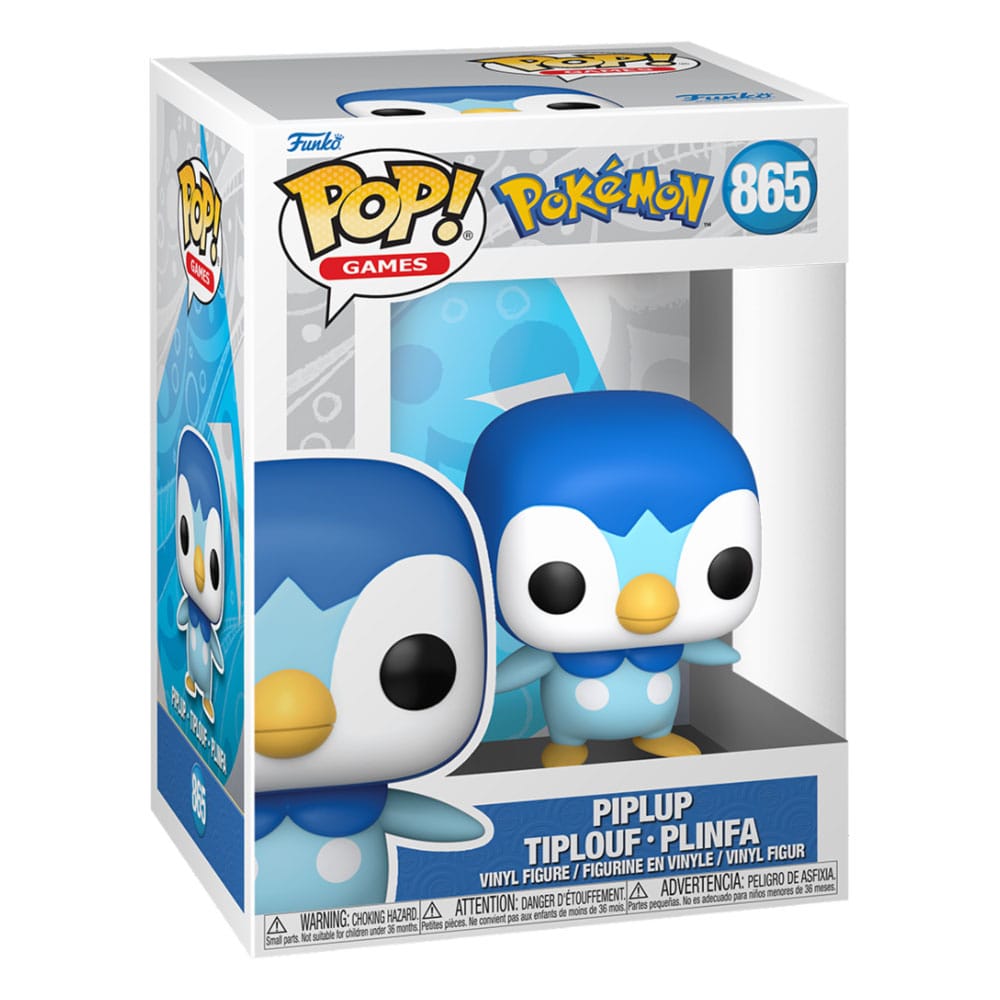 Pokémon POP! Games Vinyl Figure Piplup (Emea) 9 cm DS Modellismo Pokémon POP! Games Piplup (Emea) Funko