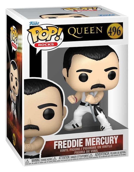 Queen POP! Rocks Vinyl Figure Freddie Mercury (white singlet) 9 cm DS Modellismo Queen POP! Rocks Freddie Mercury