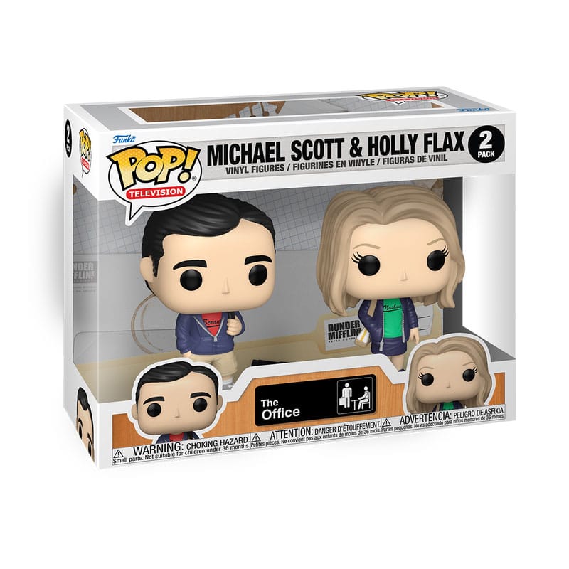 The Office POP! Television Vinyl Figures 2-Pack Michael & Holly 9 cm DS Modellismo Office POP! Television Michael & Holly Funko