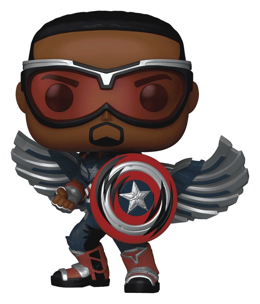 Marvel POP! Comics Vinyl Figure Captain America (Sam Wilson) (Comic Deco) Exclusive 9 cm DS Modellismo Marvel POP! Comics Captain America