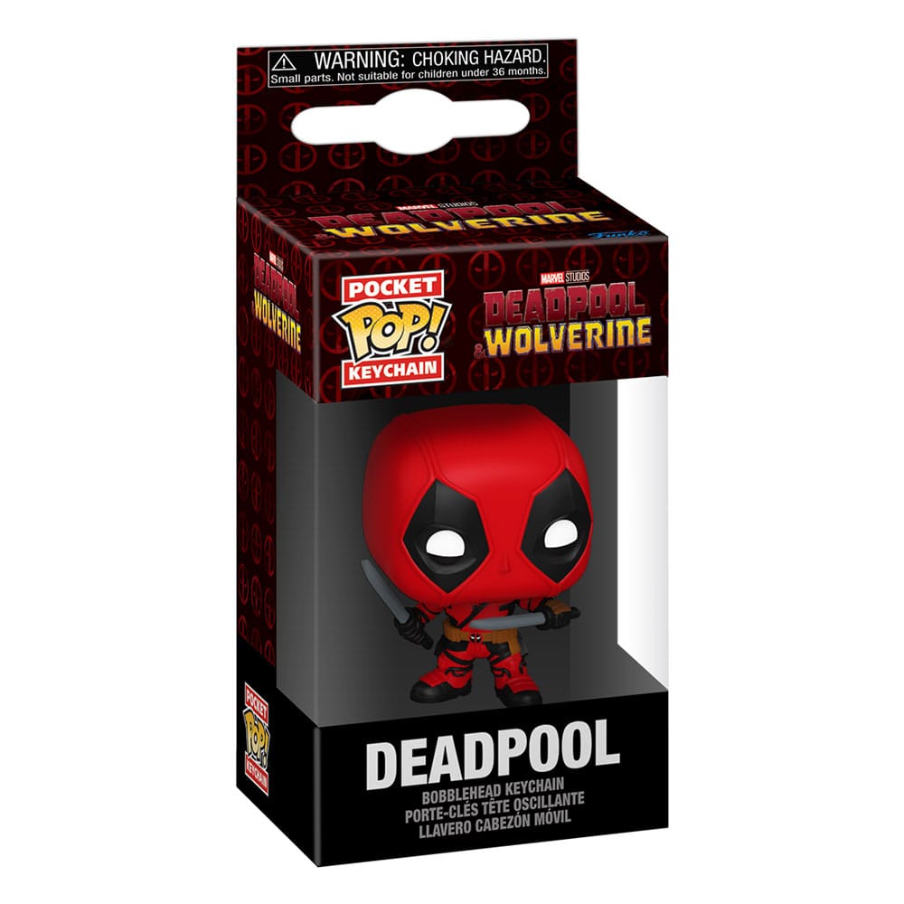 Portachiavi Deadpool 3 POP! 4 cm Deadpool Display (12) DS Modellismo Portachiavi Deadpool 3 POP! Deadpool Display