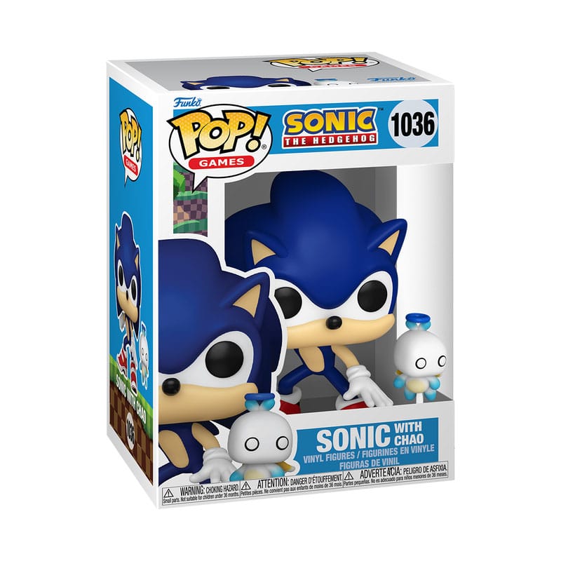 Sonic The Hedgehog POP & Buddy! Vinyl Figure Sonic w/ HChao 9 cm DS Modellismo Sonic Hedgehog POP & Buddy! Sonic HChao