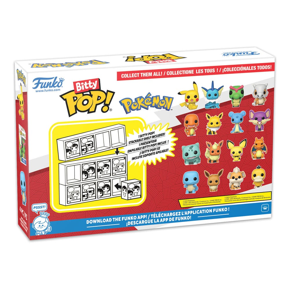 Pokémon Bitty POP! Vinyl Figure 4-Pack Series 2 2 cm DS Modellismo Pokémon Bitty POP! 4-Pack 2 Funko