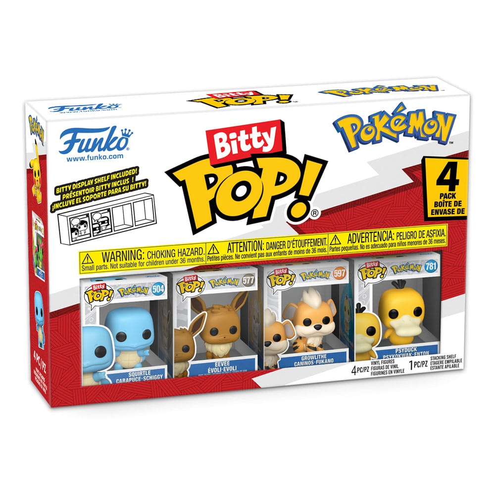 Pokémon Bitty POP! Vinyl Figure 4-Pack Series 4 2 cm DS Modellismo Pokémon Bitty POP! 4-Pack 4 Funko