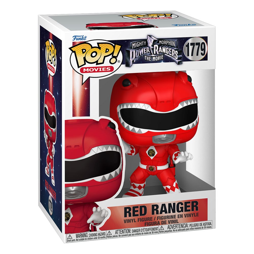 Mighty Morphin Power Rangers: The Movie POP! Movies Vinyl Figures Red Ranger 9 cm DS Modellismo Mighty Morphin Power Rangers: Movie POP!