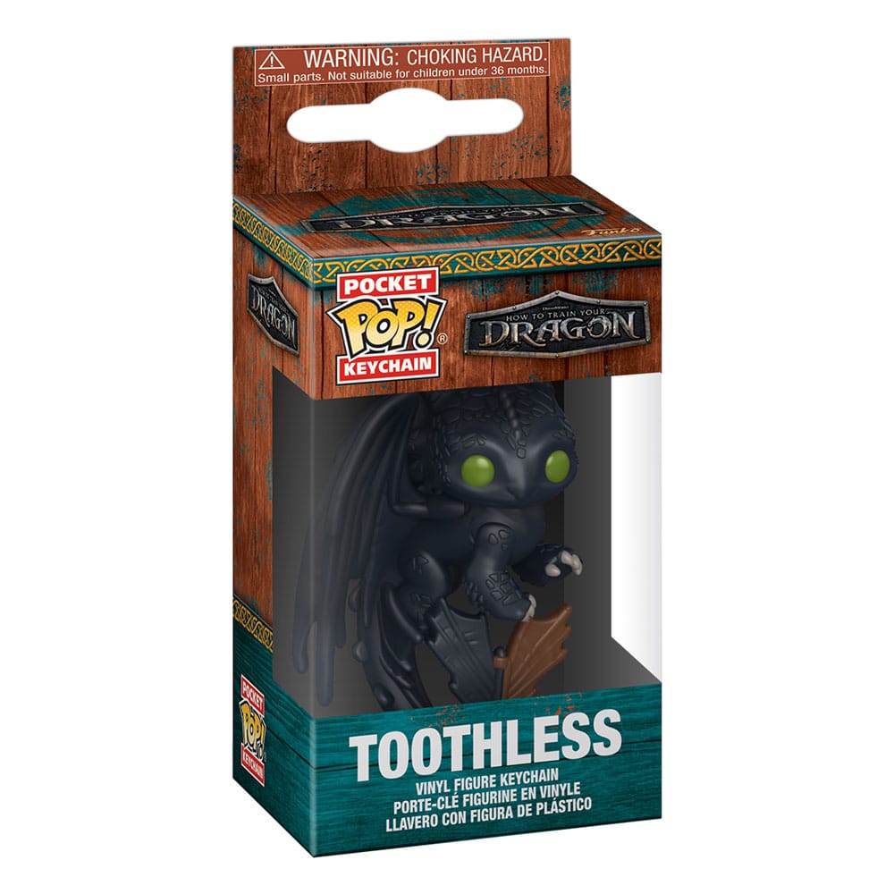 Portachiavi How to Train Your Dragon Lam POP! 4 cm Toothless Display (12) DS Modellismo Portachiavi How to Train Your Dragon Lam