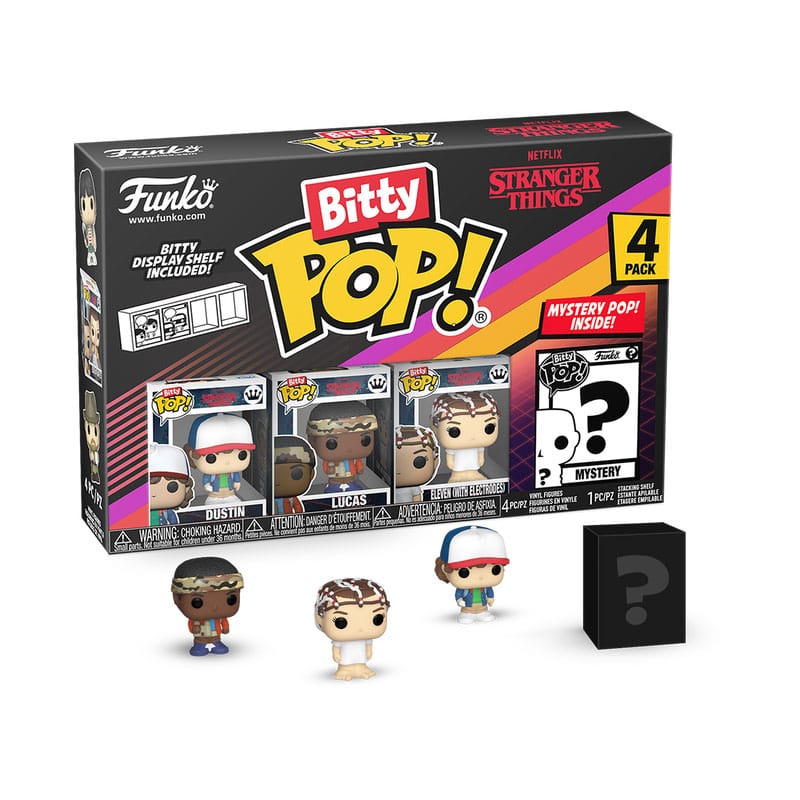 Stranger Things Bitty POP! Vinyl Figure 4-Pack Dustin 2,5 cm DS Modellismo Stranger Things Bitty POP! 4-Pack Dustin 2,5