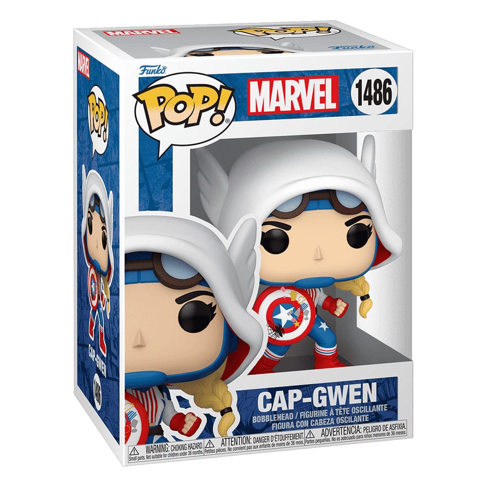 Marvel POP! Vinyl Figure Cap-Gwen 9 cm DS Modellismo Marvel POP! Cap-Gwen Funko