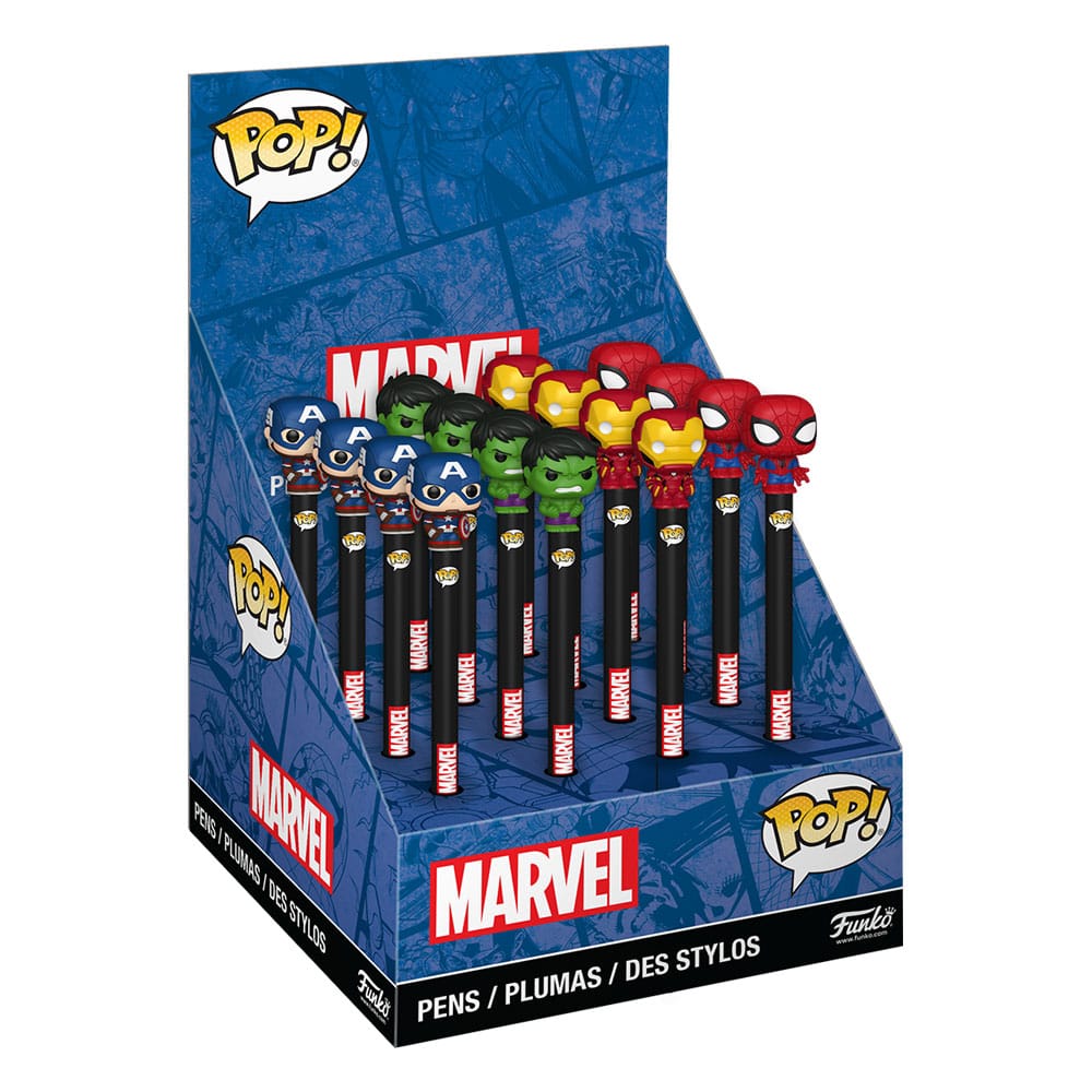 Penna Marvel New Classics POP! Homewares with Toppers Display (16) DS Modellismo Penna Marvel Classics POP! Homewares