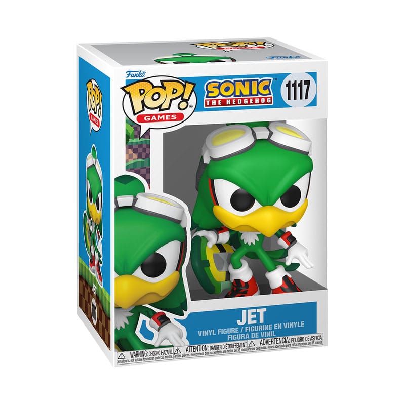 Sonic the Hedgehog POP! Games Vinyl Figure Jet the Hawk w/Board 9 cm DS Modellismo Sonic Hedgehog POP! Games Jet Hawk w/Board
