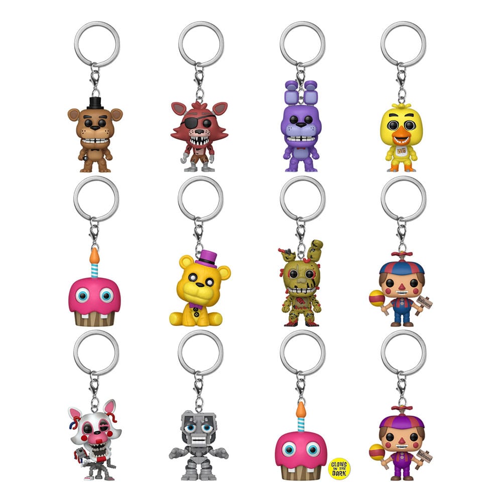 Portachiavi Five Nights at Freddy's POP! 4 cm Classic Display (12) DS Modellismo Portachiavi Five Nights at Freddy's POP!