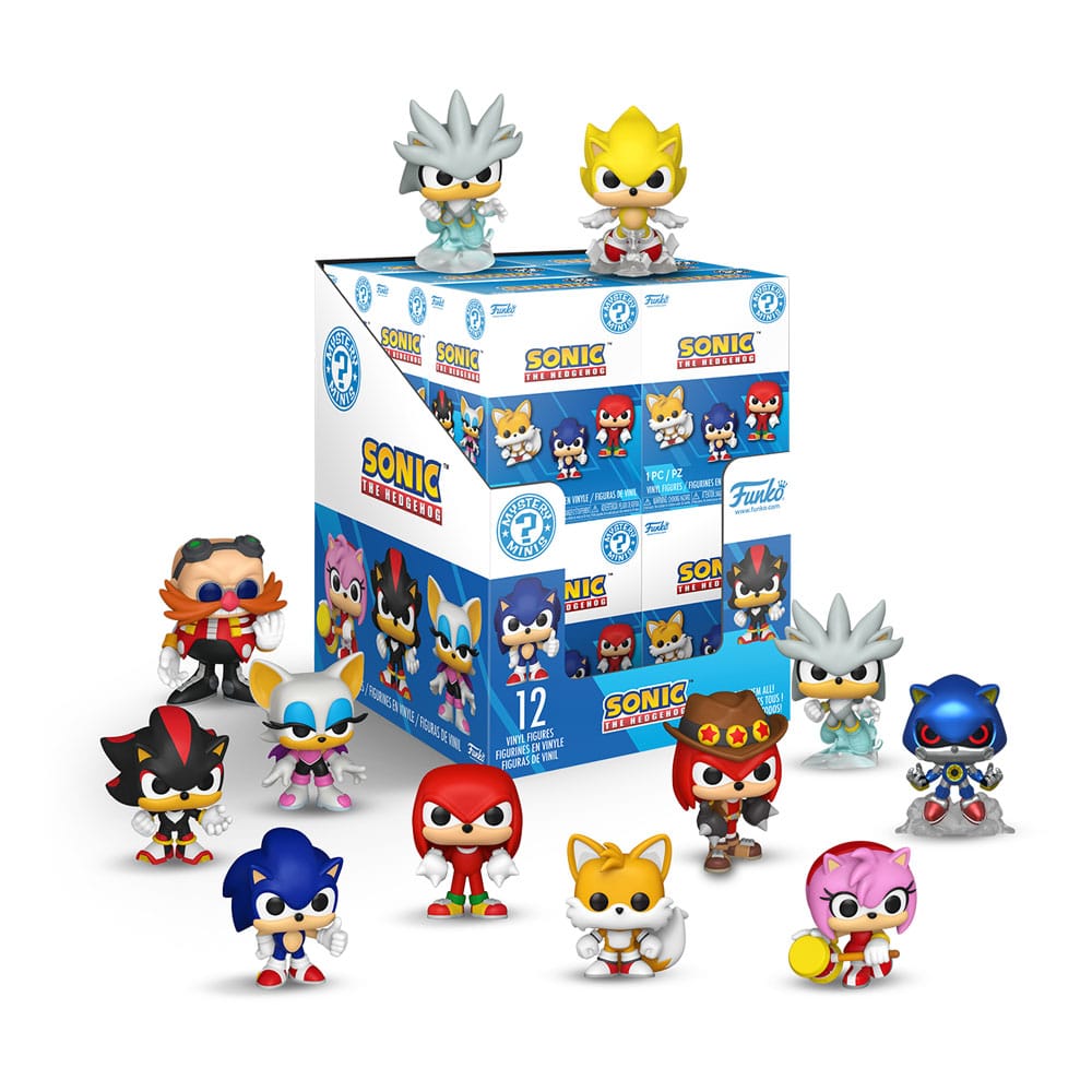 Sonic - The Hedgehog Mini Figures Pdq 5 cm Display (12) DS Modellismo Sonic Hedgehog Mini Pdq Display (12) Funko