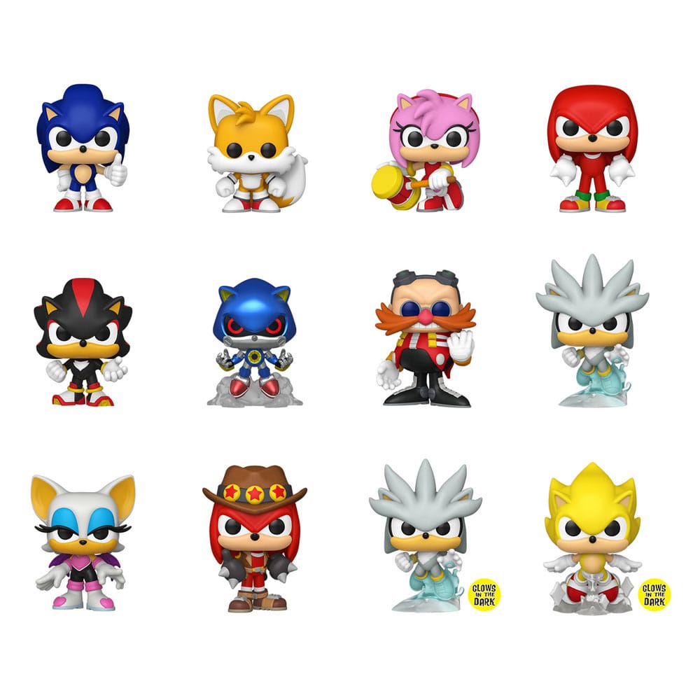 Sonic - The Hedgehog Mini Figures Pdq 5 cm Display (12) DS Modellismo Sonic Hedgehog Mini Pdq Display (12) Funko