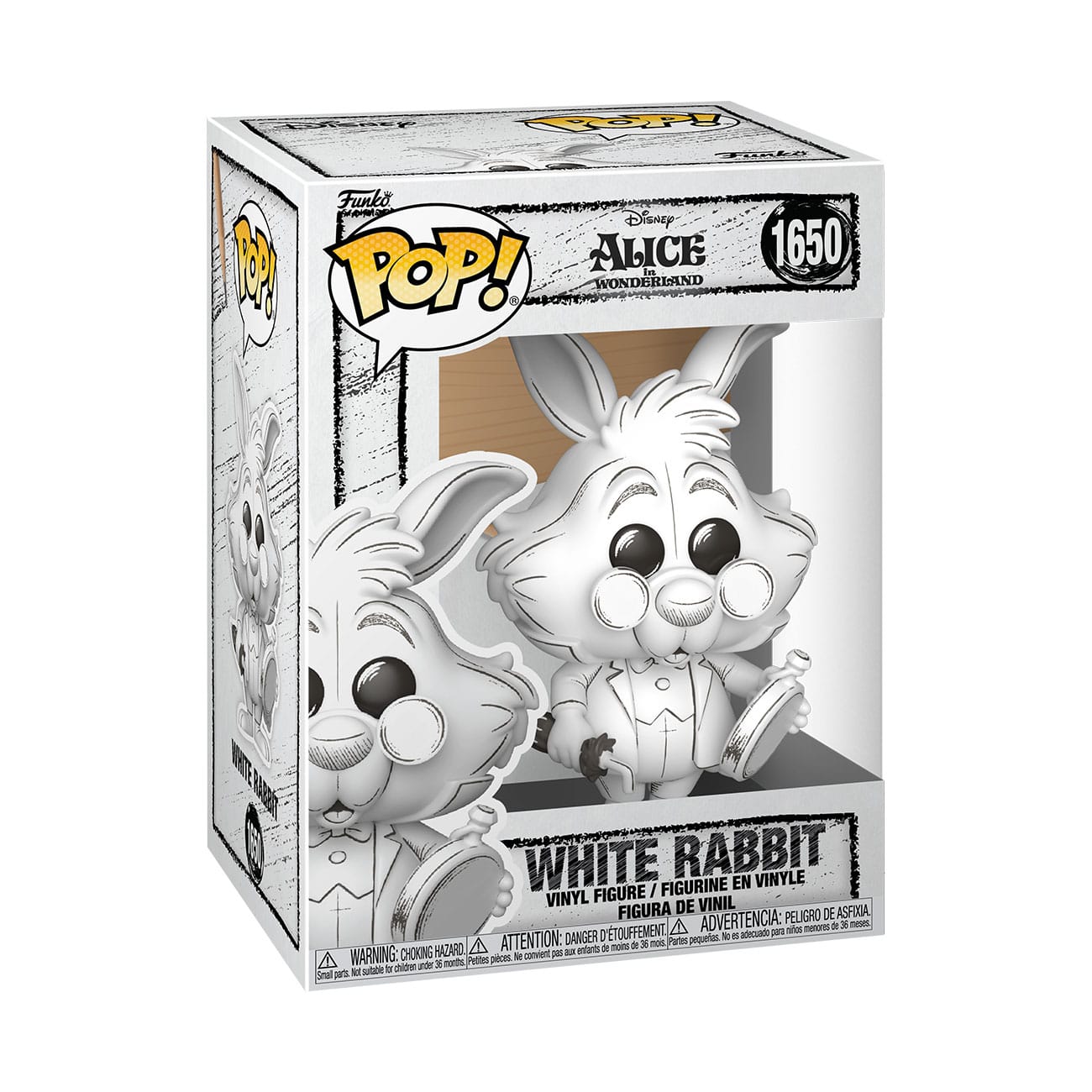 Disney POP! Vinyl Figure Sketched- White Rabbit 9 cm DS Modellismo Disney POP! Sketched- White Rabbit Funko