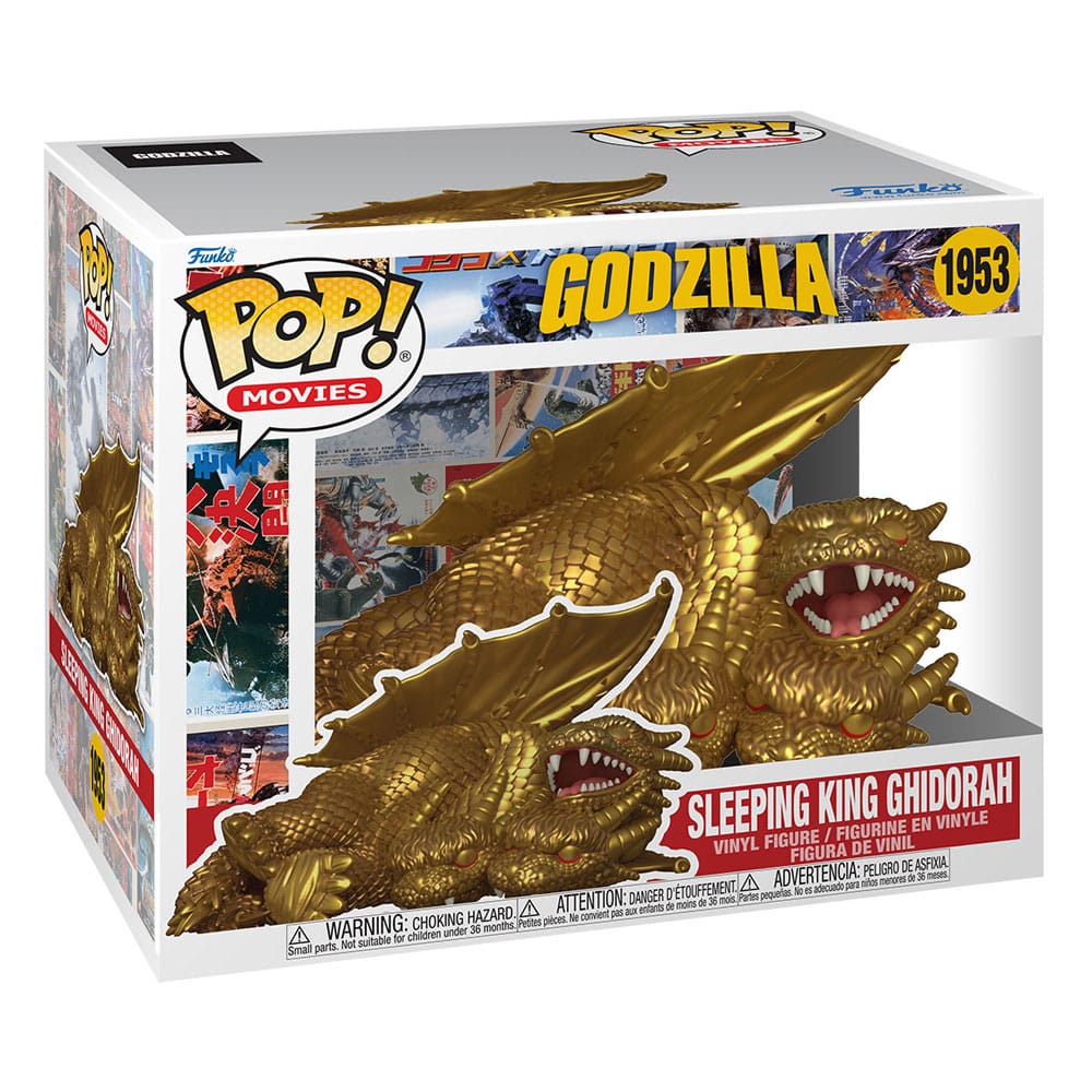 Godzilla Super Sized POP! Movies Vinyl Figure Sleeping King Ghidorah 15 cm DS Modellismo Godzilla Super Sized POP! Movies Sleeping